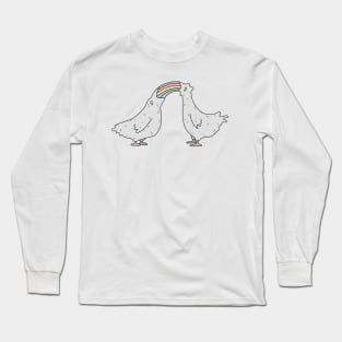 Rainbow chickens Long Sleeve T-Shirt